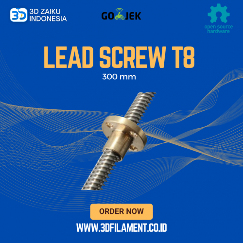 Reprap 3D Printer High Precision Lead Screw T8 300 mm